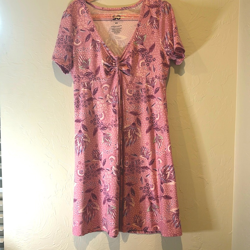SO extra small purple floral print dress